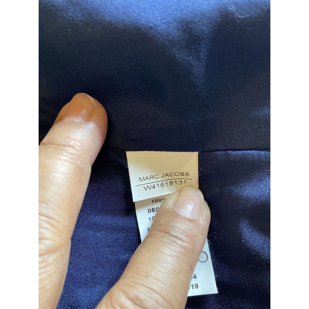 Marc Jacobs Runway Wool Floral Applique A-Line Wool Skirt 2 Red - Picture 8 of 16